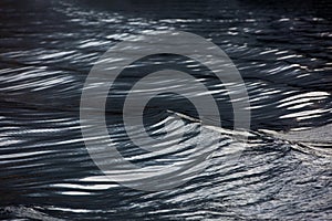 View of water in ocean rippled water detail Abstract background