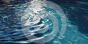 A view of water surface with ripples and light reflections creating a dynamic and textured pattern