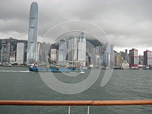 View from the waterfront, Tsim Sha Tsui, Kowloon, Hong Kong