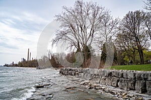 View of Watersedge Park shoreline in Mississauga