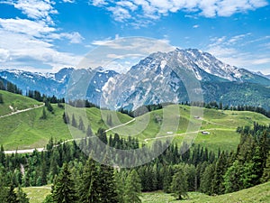 View of the Watzmann in the Berchtesgaden Alps