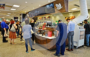 View of a Wawa coffee store in Philadelphia