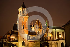 View of the Wawel Royal Archcathedral Basilica of Saints Stanislaus and Wenceslaus