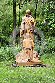 A view of the Way of the Cross in Lourdes