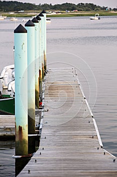 View of Wellfleet Harbor on Cape Cod in Wellfleet MA