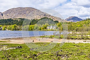 A view west across Loch Shiel at Glenfinnan, Scotland