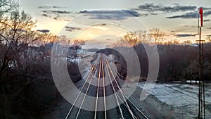 View west in Atchison Kansas