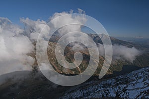 View from West Tatras towards Krivan