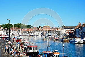 View of Weymouth harbour.