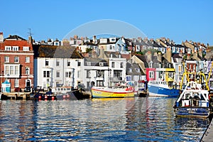 View of Weymouth harbour.