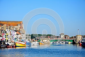 View of Weymouth harbour.