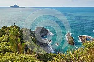 View of Whakatane in New Zealand