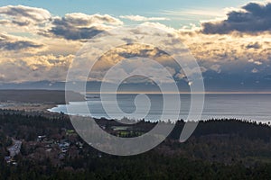 View of Whidbey Island and Olympic Mountains