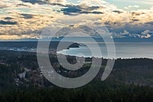 View of Whidbey Island and Olympic Mountains