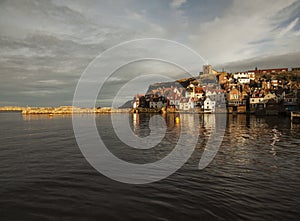 A view of Whitby, Yorkshire, England.