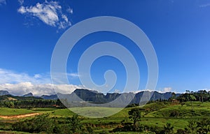 A view of Corvo Branco's montain range photo