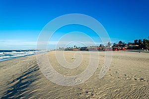 View of a white sand beach in Ceara photo