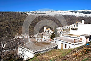 View of the white town, Bubion, Spain.