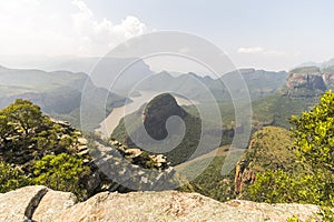 View of the whole Blyde River Canyon landscape, South Africa