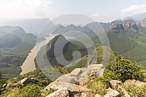 View of the whole Blyde River Canyon landscape, South Africa