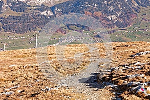 View of Wildhauspass valley from Churfirsten