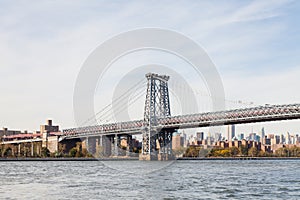 A View of Williamsburg Bridge in New York City
