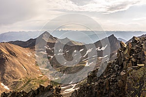 View of the Wilson Traverse. Colorado Rocky Mountains.