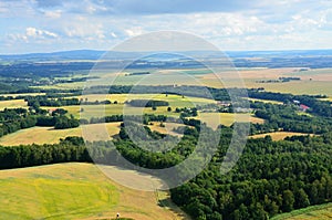 View from wind power plants in Czech republic