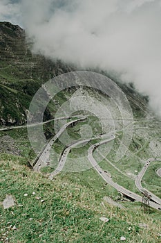 View of the Transfagarash highway.