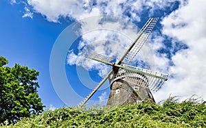 View of a windmill in Roebel Mecklenburg-Vorpommern / Germany