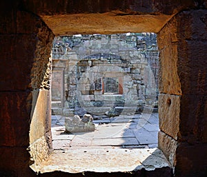 View from a window in Angkor Wat