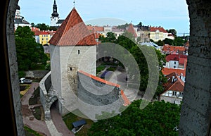 View from the window of Toompea castle.
