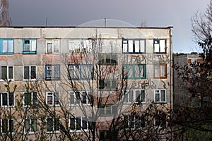 View from the windows on the outskirts of the city.