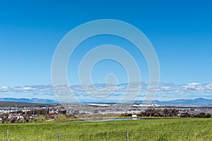View from Winery Road towards Macassar near Somerset West photo
