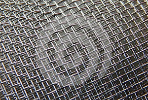 View of a wire mesh for use as a background