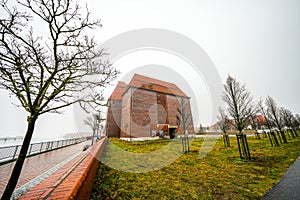 View of the Wittenberge harbor