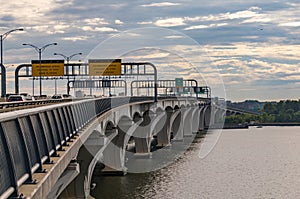 View of Woodrow Wilson bridge on Capital Beltway