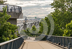 View of Woodrow Wilson bridge on Capital Beltway