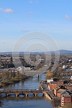 View from Worcester Cathedral.