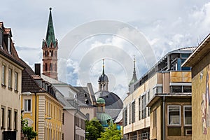 View of Wurzburg Cathedral Germany