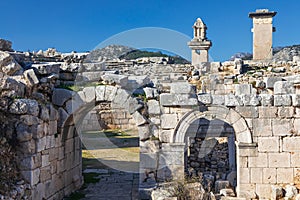View of Xanthos ancient city - part of Lycian way