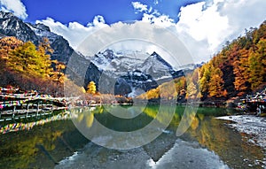 View of Yading ,Yunnan photo