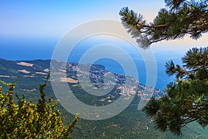 View on Yalta from Ai-Petri mountain