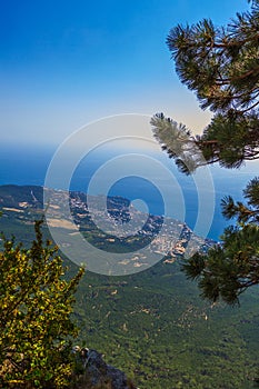 View on Yalta from Ai-Petri mountain