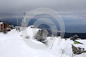 View of Yalta from Ai-Petri mountain peak