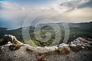 View of Yalta from Ai-Petri plateau
