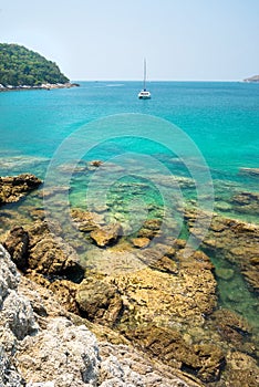 View of Yanui Beach bay, Phuket, Thai