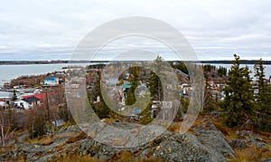 View of Yellowknife Skyline in Autumn