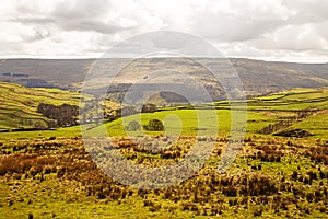 A view of the Yorkshire Dales, near Buckden Pike