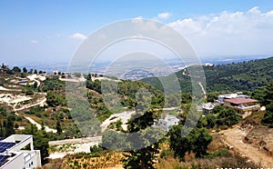 View from Ysfia village Israel to the Galilee